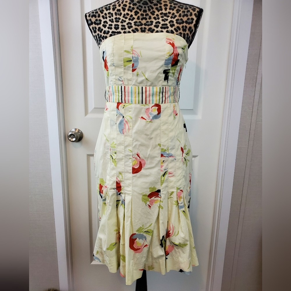 Maeve by Anthropologie Inagua Floral Fitted Dress
